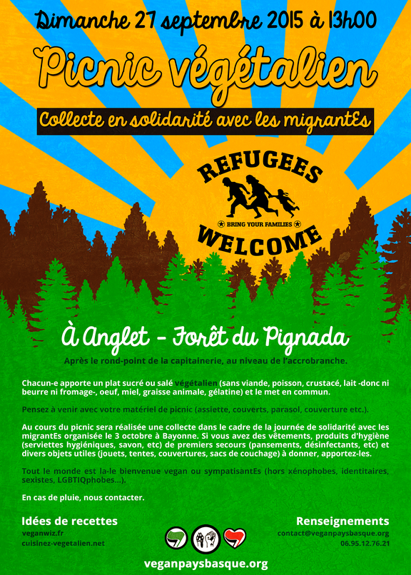 Affiche picnic vegan